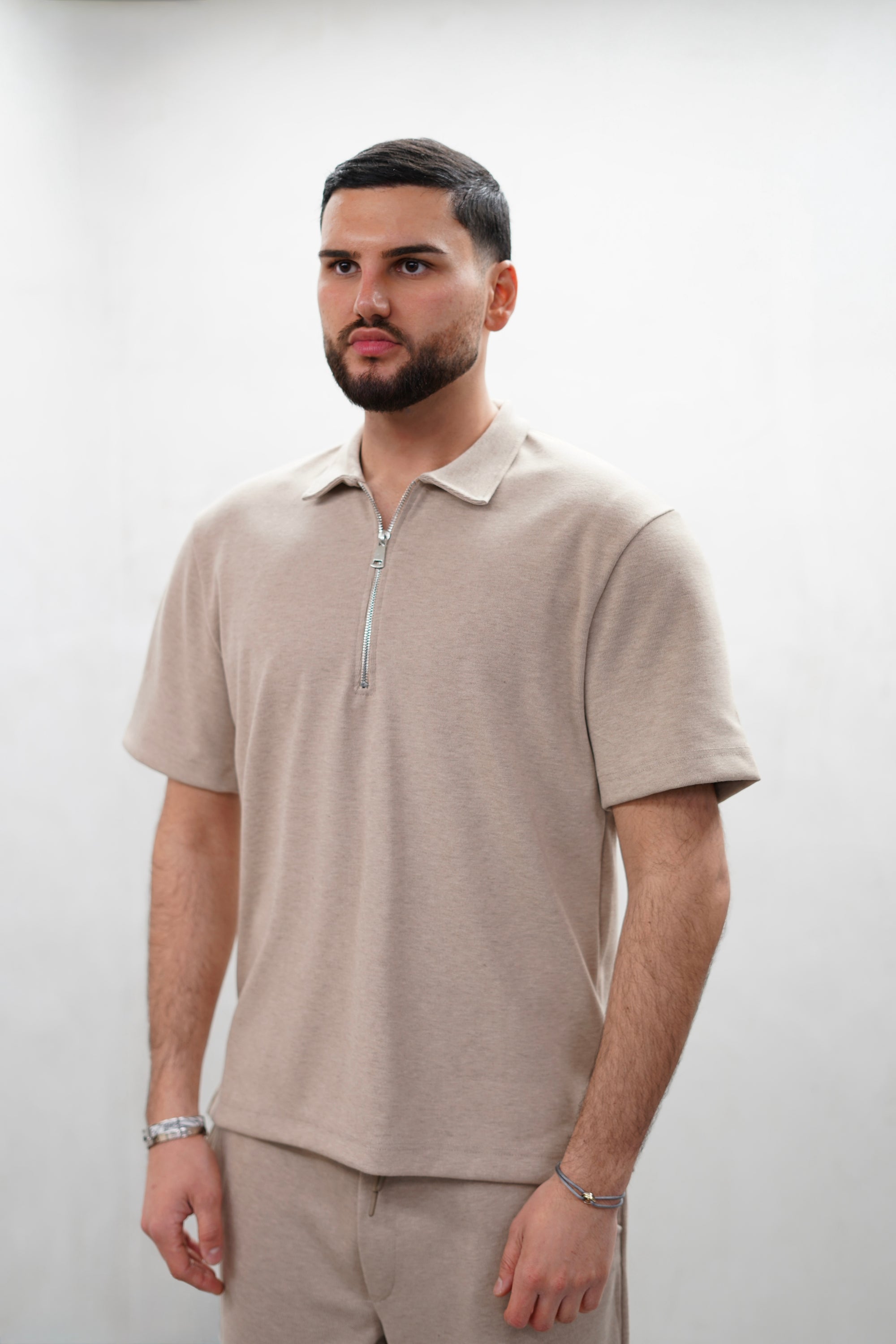 Essential Zip Polo Set