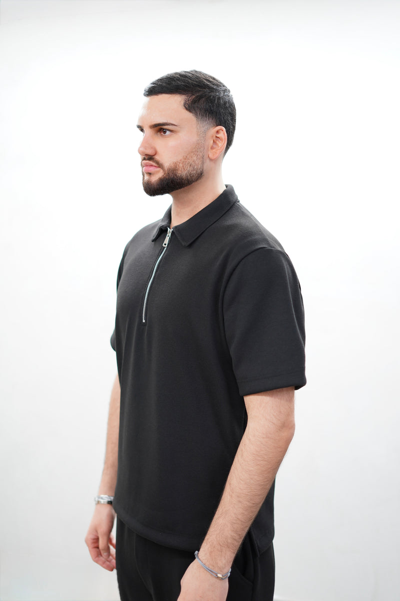 Essential Zip Polo Set