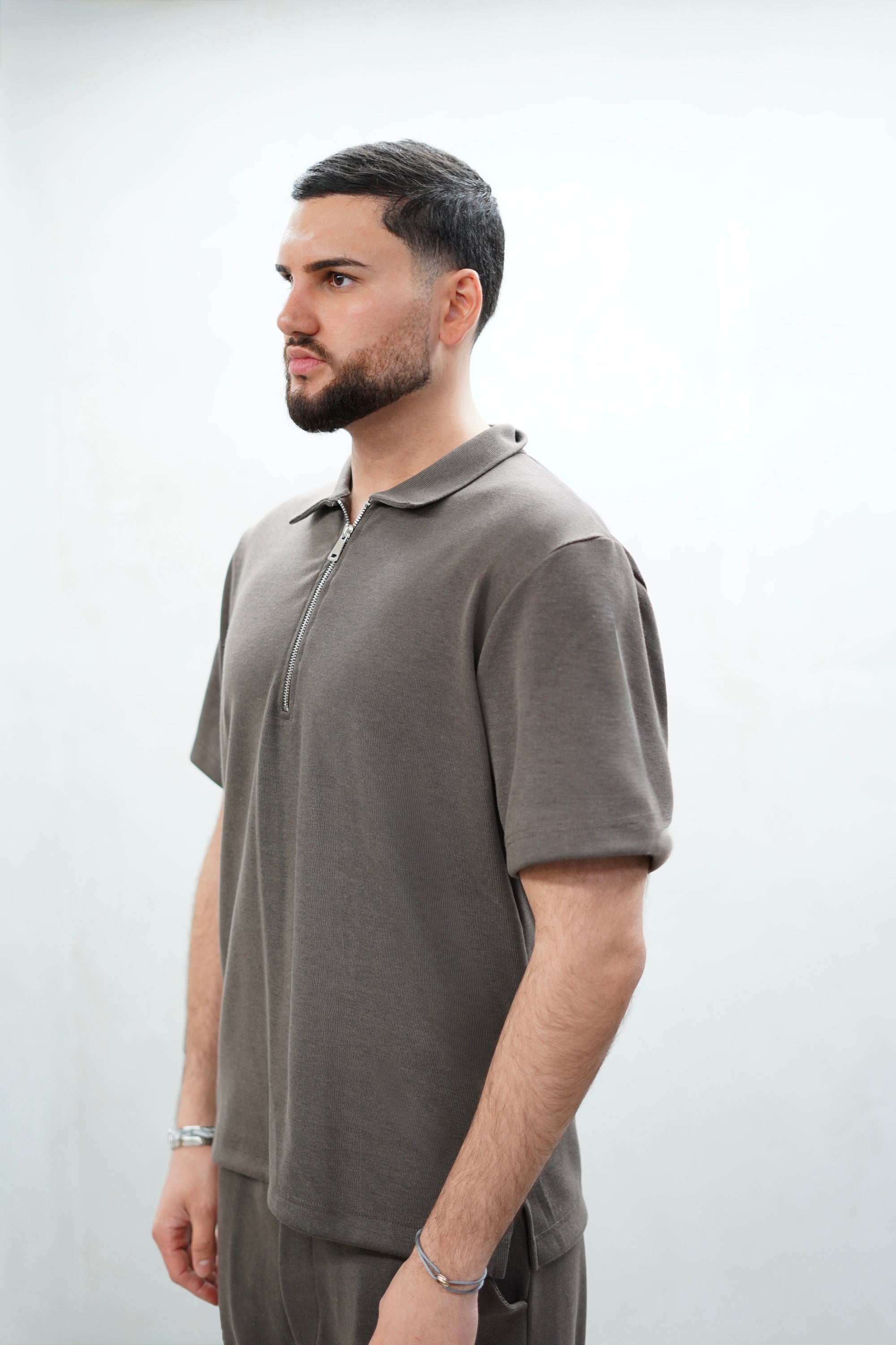 Essential Zip Polo Set