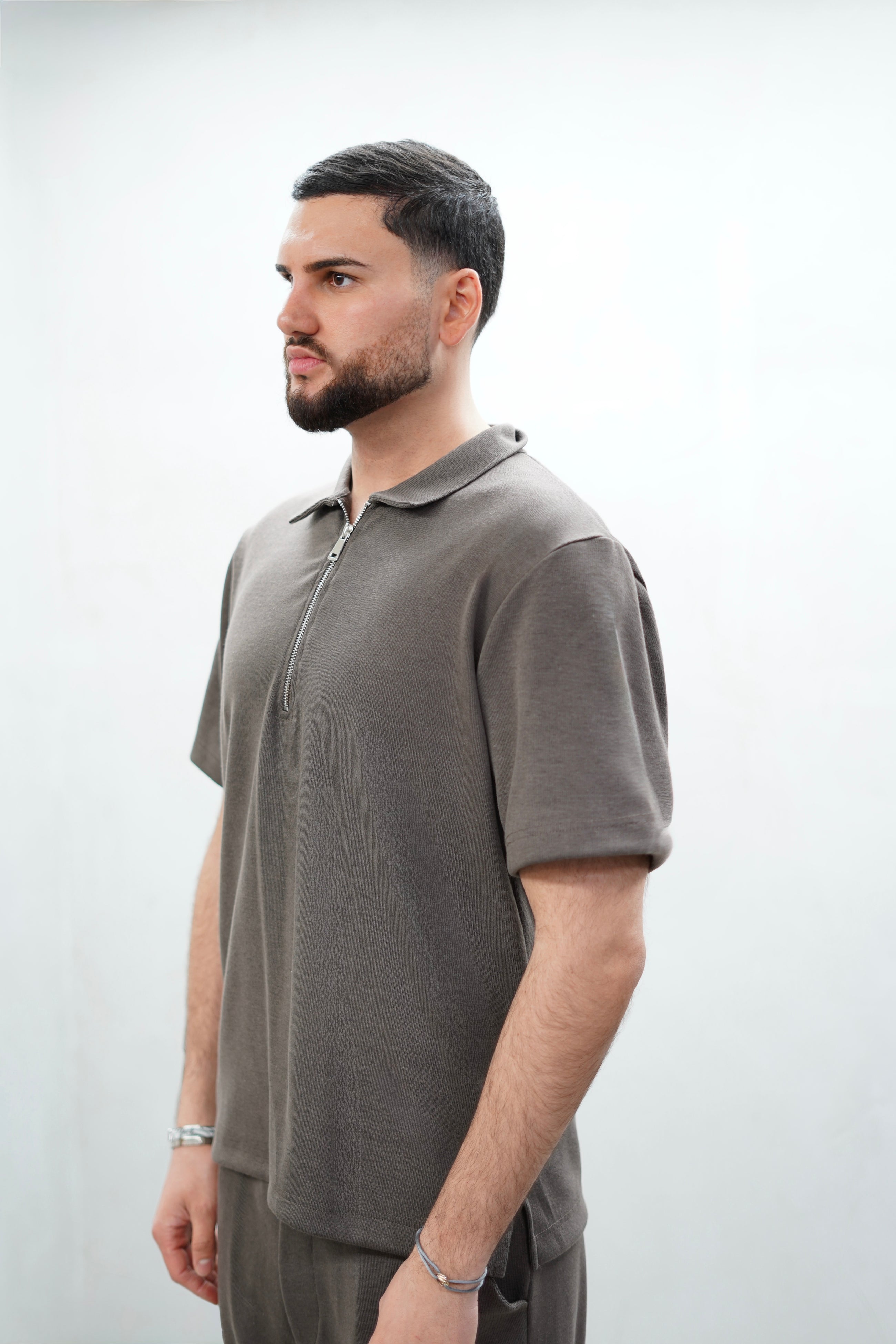 Essential Zip Polo Set