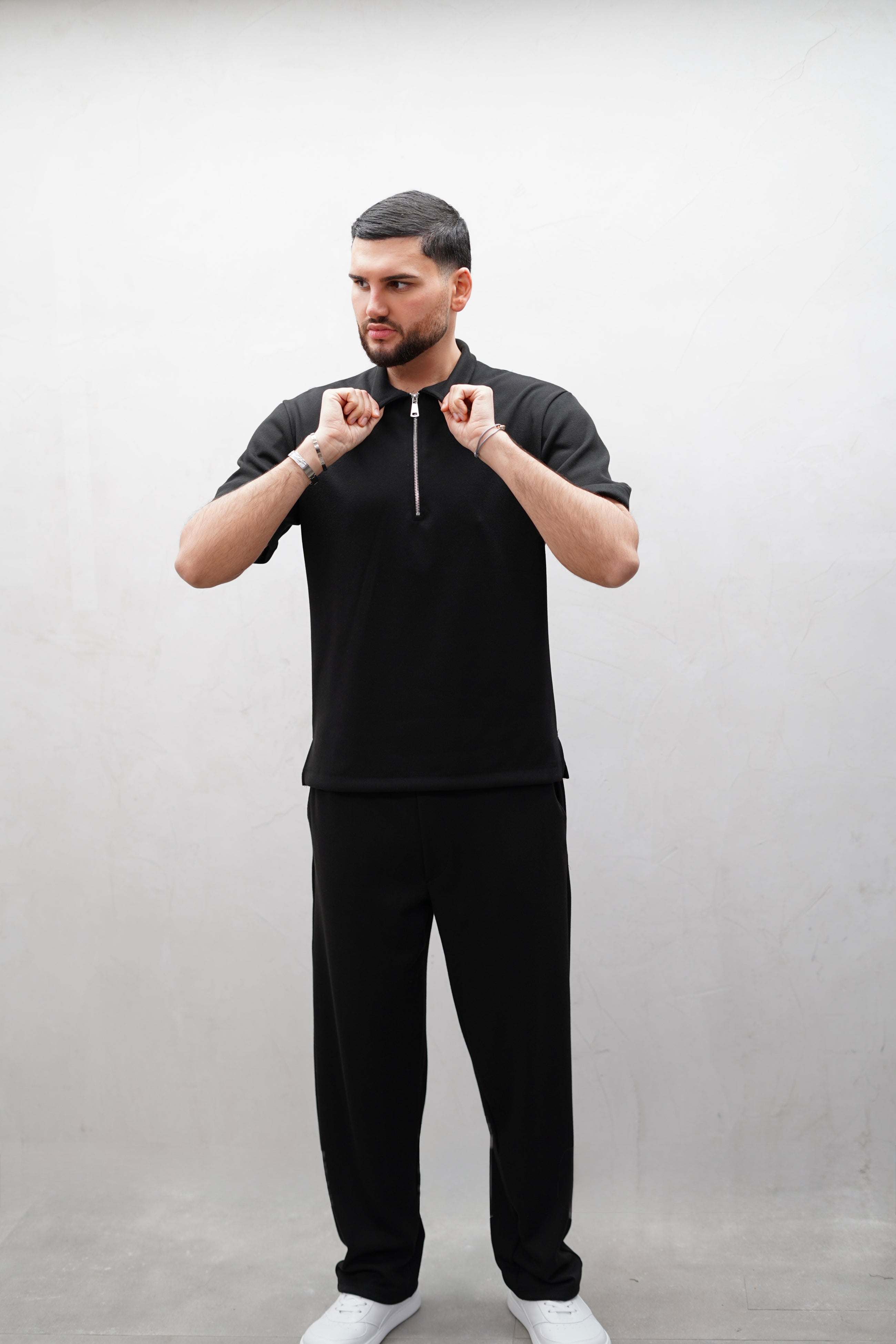 Essential Zip Polo Set