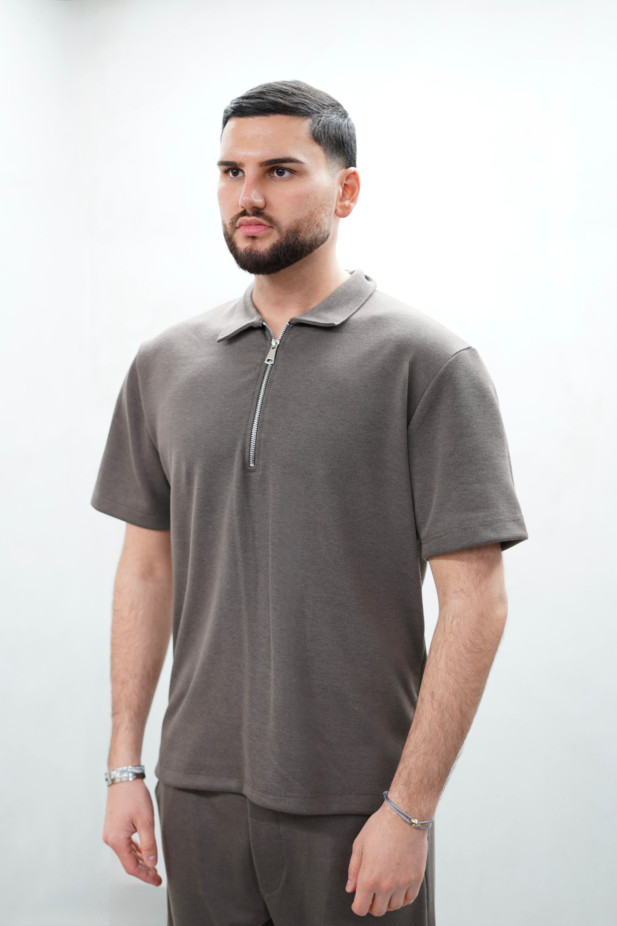Essential Zip Polo Set