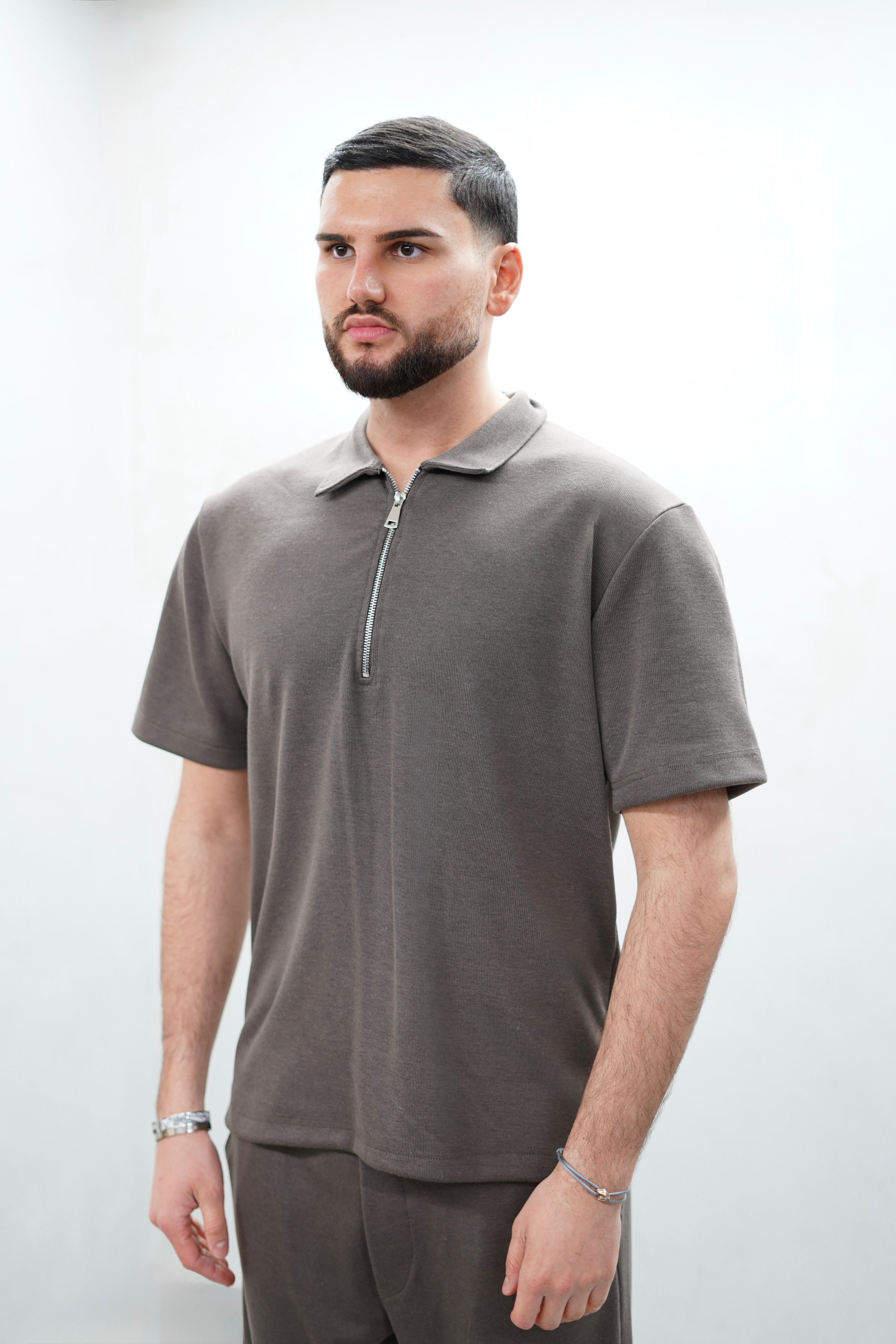 Essential Zip Polo Set