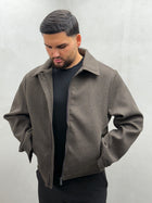 Woll-Kurzjacke mit Kragen