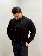 Strick-Cardigan mit Reißverschluss