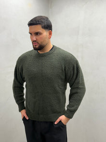 Strukturstrick-Pullover