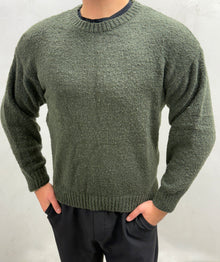 Strukturstrick-Pullover