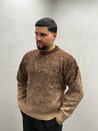 Mélange-Strickpullover