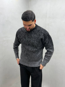 Mélange-Strickpullover