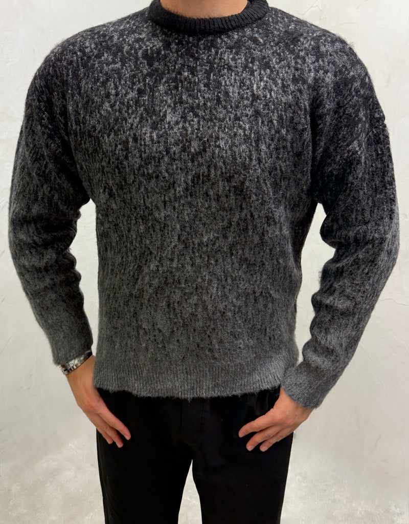 Mélange-Strickpullover