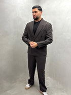 Oversize Nadelstreifen-Anzug