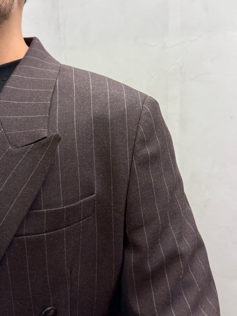 Oversize Nadelstreifen-Anzug