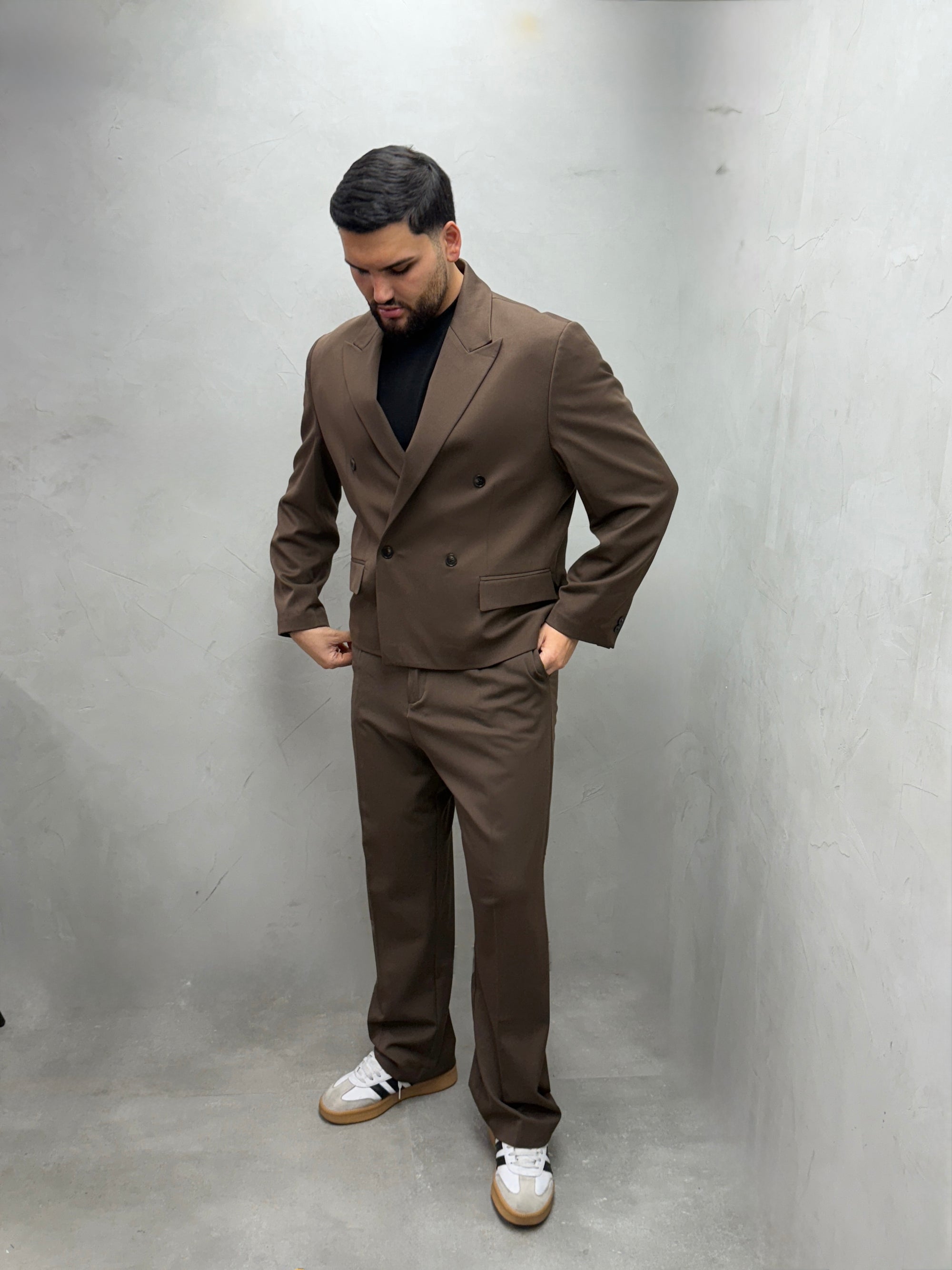 Oversize Doppelreihiger Anzug