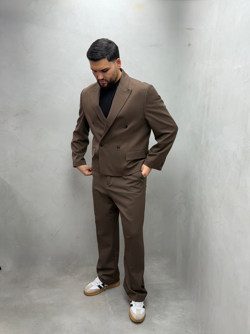 Oversize Doppelreihiger Anzug