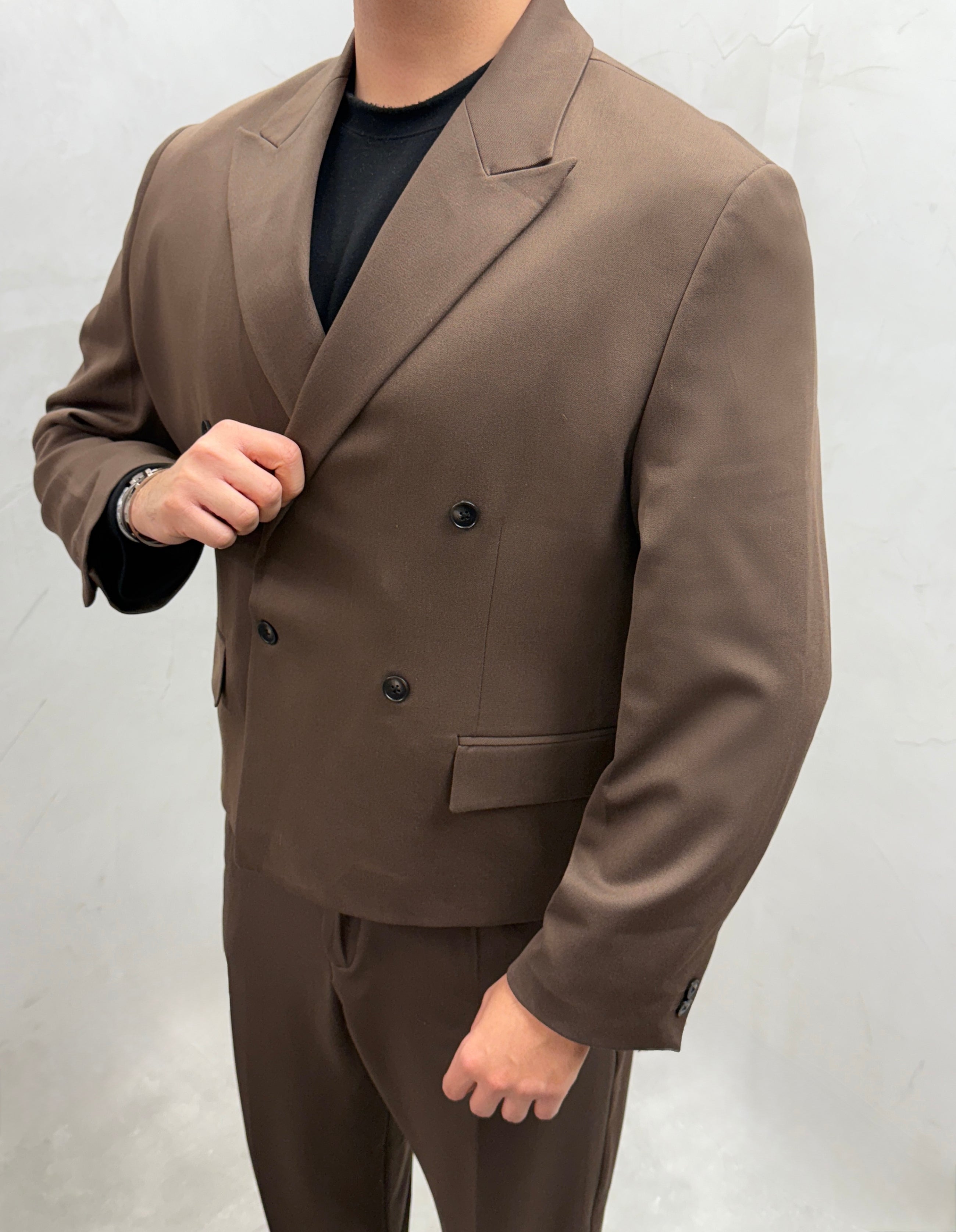 Oversize Doppelreihiger Anzug