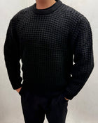 Waffelstrick Pullover