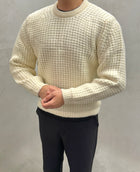 Waffelstrick Pullover