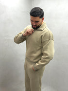 Sweat-Set mit Half-Zip