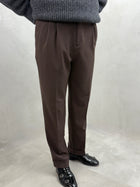 High-Waist Bundfaltenhose