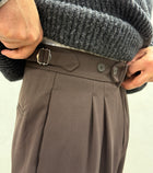 High-Waist Bundfaltenhose